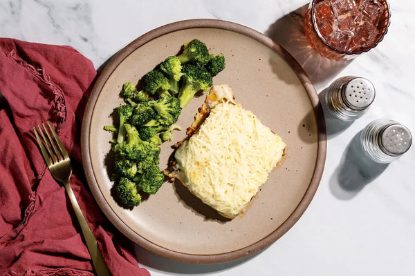 Sauteed Mushroom Lasagna with Broccoli