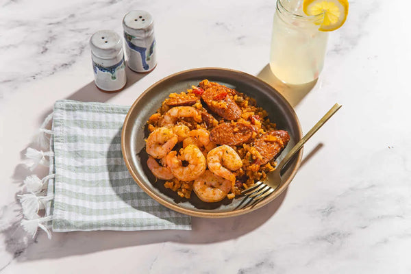 Shrimp & Sausage Jambalaya with Stir-Fry Vegetables