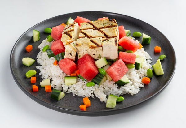 • Grilled Tofu Poke Bowl