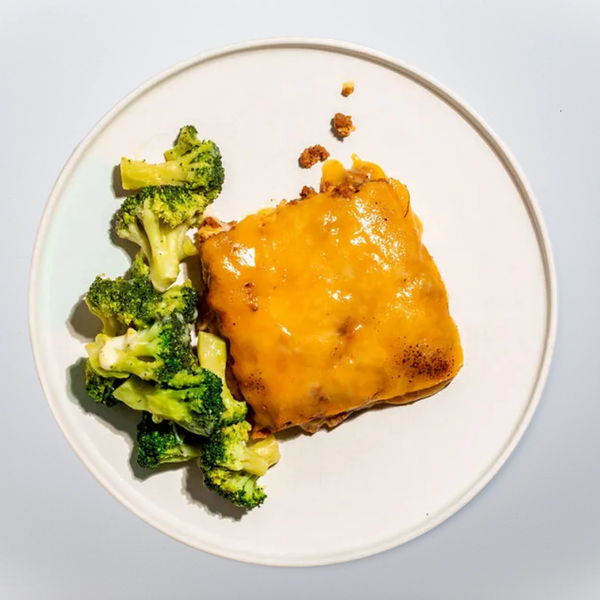 Low Carb Beef Lasagna with Cheesy Broccoli