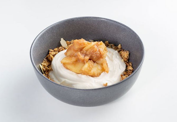 Barra de brezo y parfait de granola