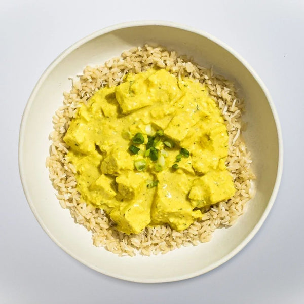 Coconut Tofu with Brown Coconut Rice