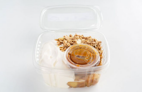 Barra de brezo y parfait de granola