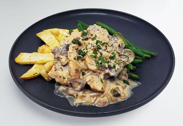 • Creamy Turkey Stroganoff
